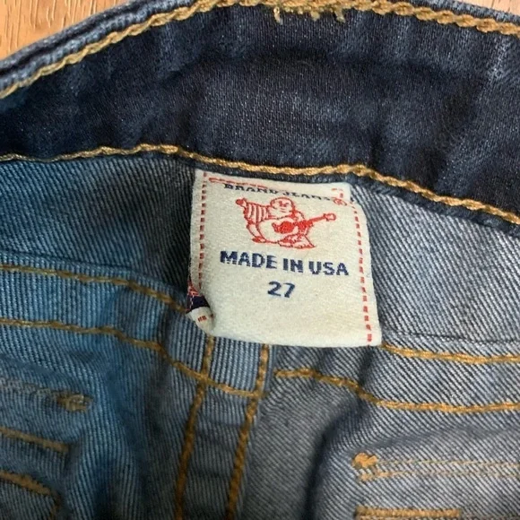 True Religion Billy Skinny Dark Denim Jeans 27 - Picture 8 of 9